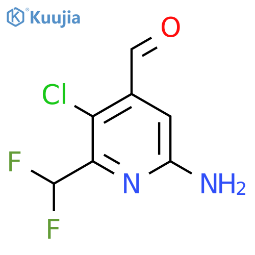 6-Amino-3-chloro-2-(difluoromethyl)pyridine-4-carboxaldehyde structure