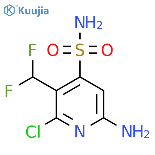 6-Amino-2-chloro-3-(difluoromethyl)pyridine-4-sulfonamide structure
