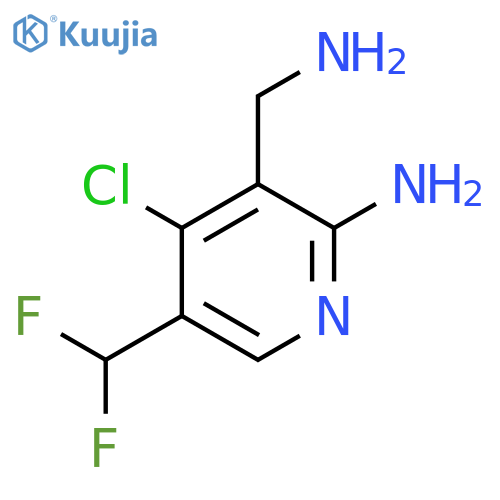 2-Amino-3-(aminomethyl)-4-chloro-5-(difluoromethyl)pyridine structure