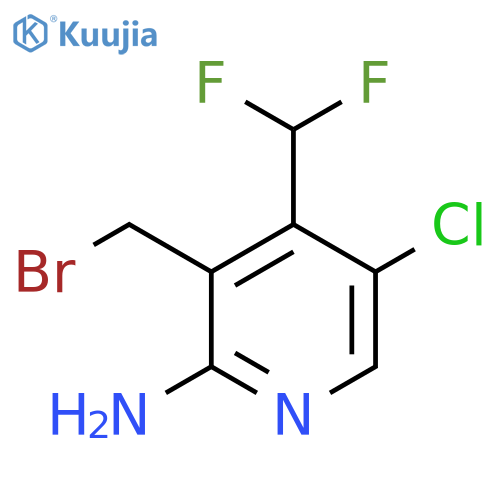 2-Amino-3-(bromomethyl)-5-chloro-4-(difluoromethyl)pyridine structure