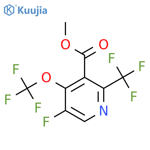 Methyl 5-fluoro-4-(trifluoromethoxy)-2-(trifluoromethyl)pyridine-3-carboxylate structure