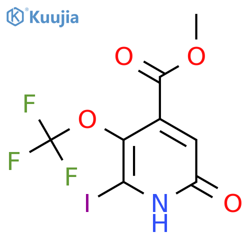 Methyl 6-hydroxy-2-iodo-3-(trifluoromethoxy)pyridine-4-carboxylate structure