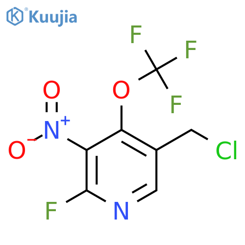 5-(Chloromethyl)-2-fluoro-3-nitro-4-(trifluoromethoxy)pyridine structure
