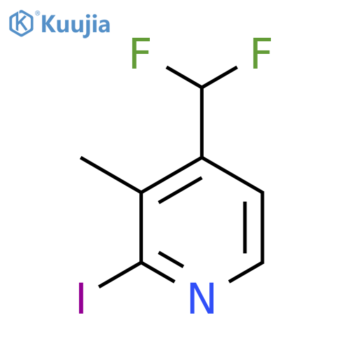 4-(Difluoromethyl)-2-iodo-3-methylpyridine structure