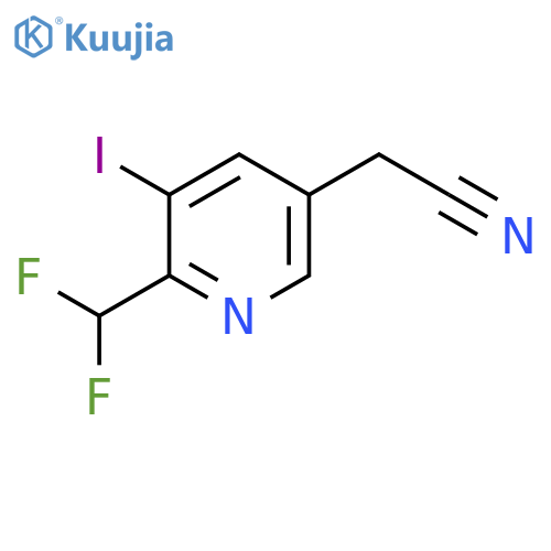 2-(Difluoromethyl)-3-iodopyridine-5-acetonitrile structure