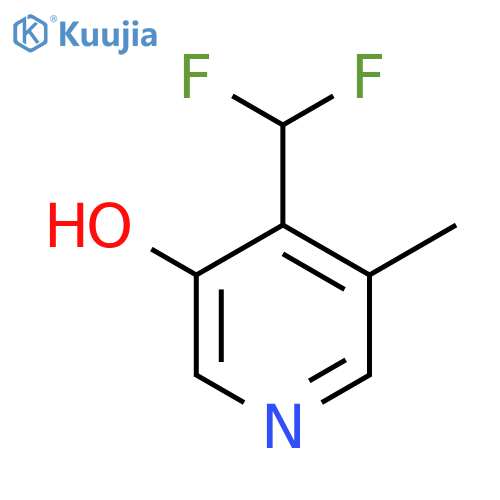 4-(Difluoromethyl)-3-hydroxy-5-methylpyridine structure