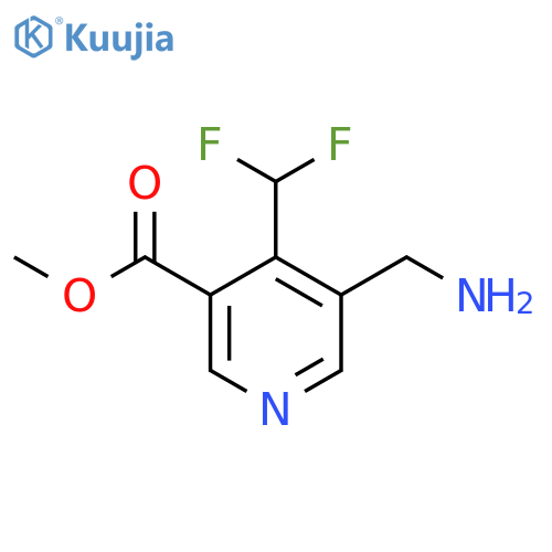 Methyl 3-(aminomethyl)-4-(difluoromethyl)pyridine-5-carboxylate structure
