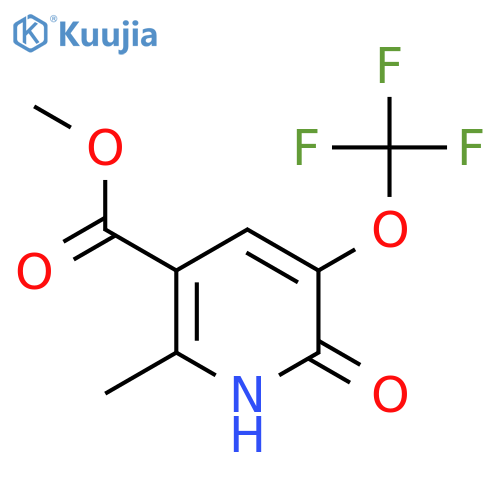 Methyl 2-hydroxy-6-methyl-3-(trifluoromethoxy)pyridine-5-carboxylate structure