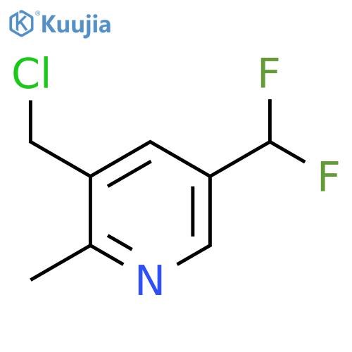 3-(Chloromethyl)-5-(difluoromethyl)-2-methylpyridine structure