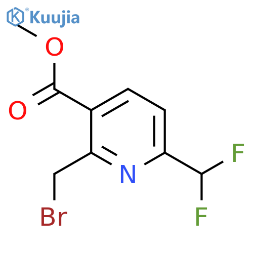 Methyl 2-(bromomethyl)-6-(difluoromethyl)pyridine-3-carboxylate structure
