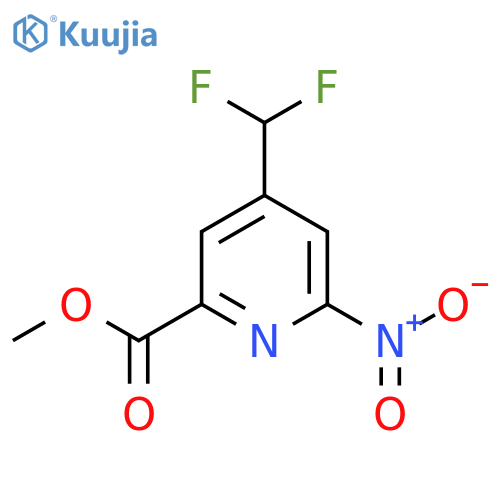 Methyl 4-(difluoromethyl)-2-nitropyridine-6-carboxylate structure