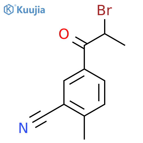 5-(2-Bromopropanoyl)-2-methylbenzonitrile structure