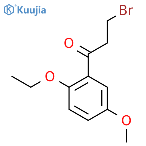 3-Bromo-1-(2-ethoxy-5-methoxyphenyl)propan-1-one structure