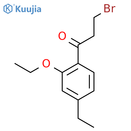 3-Bromo-1-(2-ethoxy-4-ethylphenyl)propan-1-one structure