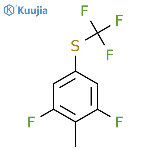 2,6-Difluoro-4-(trifluoromethylthio)toluene structure