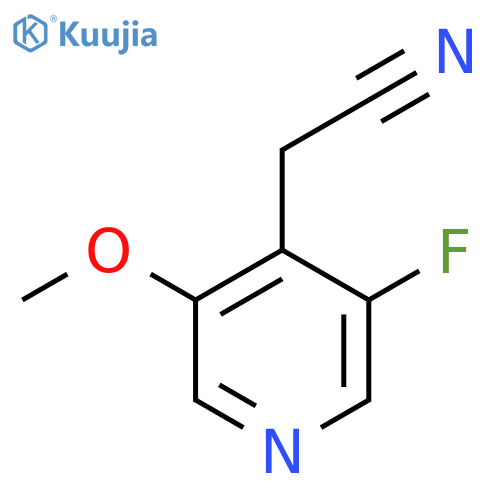 3-Fluoro-5-methoxypyridine-4-acetonitrile structure