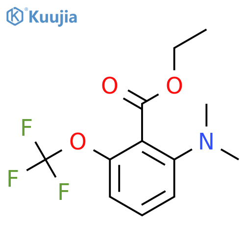 Ethyl 2-dimethylamino-6-(trifluoromethoxy)benzoate structure