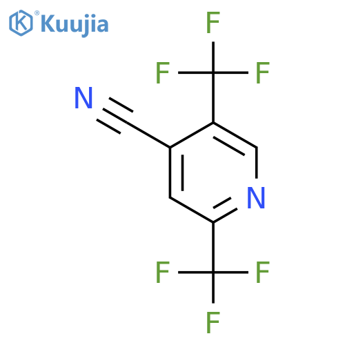 2,5-Bis(trifluoromethyl)-4-cyanopyridine structure