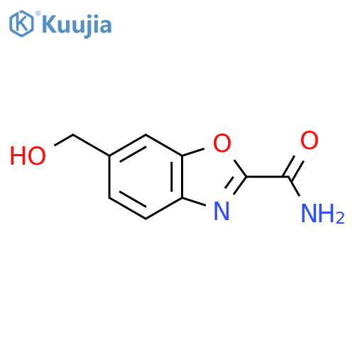 6-(Hydroxymethyl)benzo[d]oxazole-2-carboxamide structure