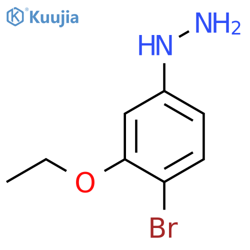 4-Bromo-3-ethoxyphenylhydrazine structure