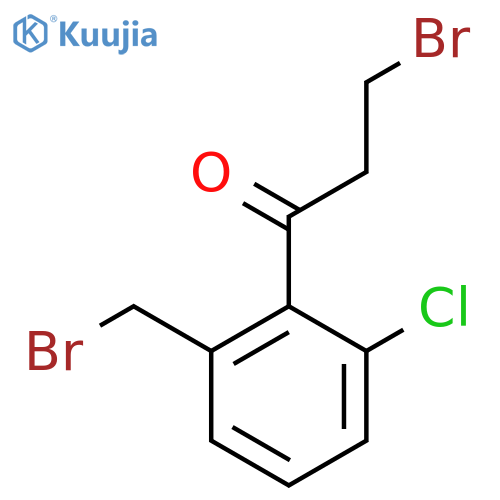 3-Bromo-1-(2-(bromomethyl)-6-chlorophenyl)propan-1-one structure