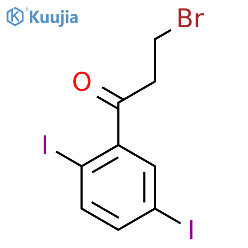 3-Bromo-1-(2,5-diiodophenyl)propan-1-one structure