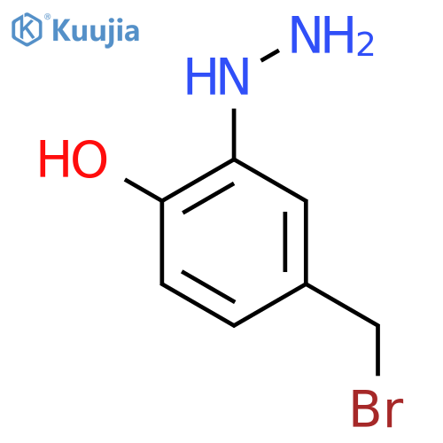 5-(Bromomethyl)-2-hydroxyphenylhydrazine structure