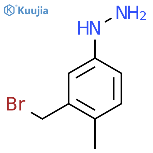 3-(Bromomethyl)-4-methylphenylhydrazine structure