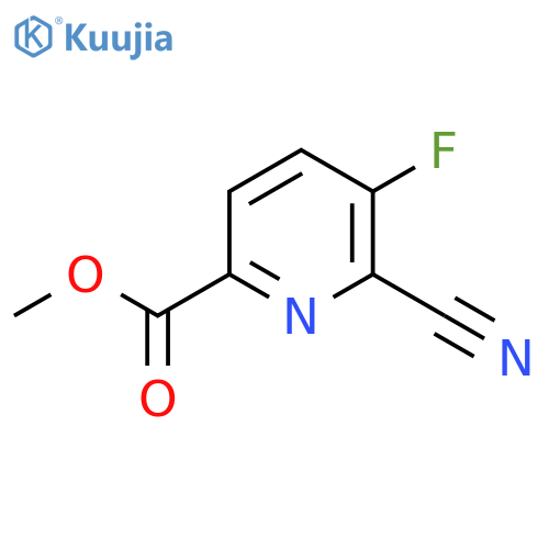 Methyl 6-cyano-5-fluoropicolinate structure