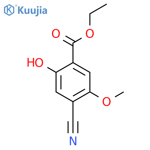 Ethyl 4-cyano-2-hydroxy-5-methoxybenzoate structure