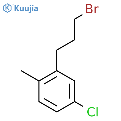 2-(3-Bromopropyl)-4-chlorotoluene structure