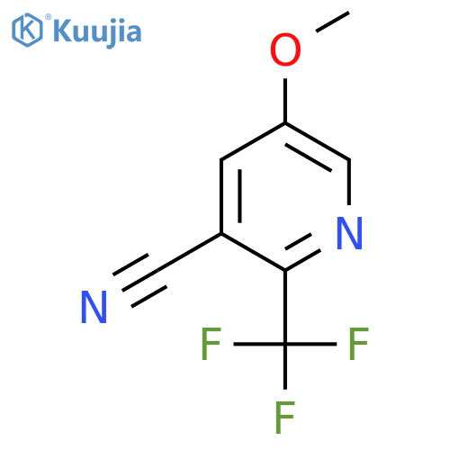 5-Methoxy-2-(trifluoromethyl)nicotinonitrile structure