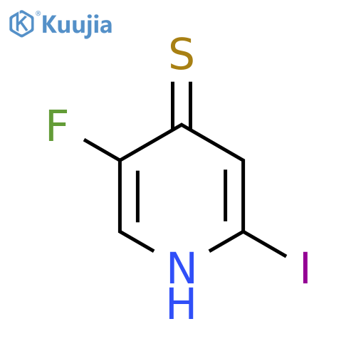 5-Fluoro-2-iodo-4-mercaptopyridine structure