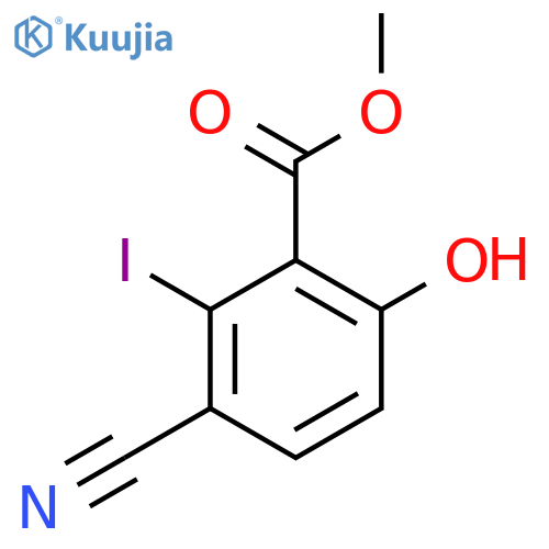 Methyl 3-cyano-6-hydroxy-2-iodobenzoate structure