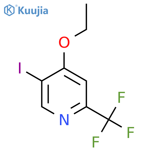 4-Ethoxy-5-iodo-2-(trifluoromethyl)pyridine structure