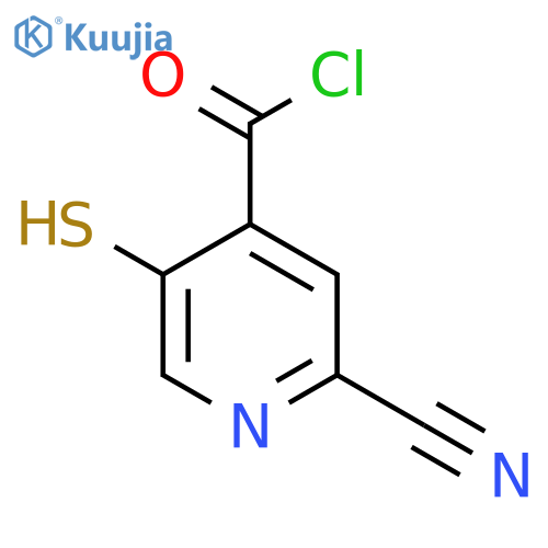 2-Cyano-5-mercaptoisonicotinoyl chloride structure