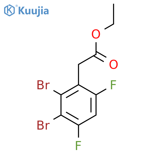Ethyl 2,3-dibromo-4,6-difluorophenylacetate structure