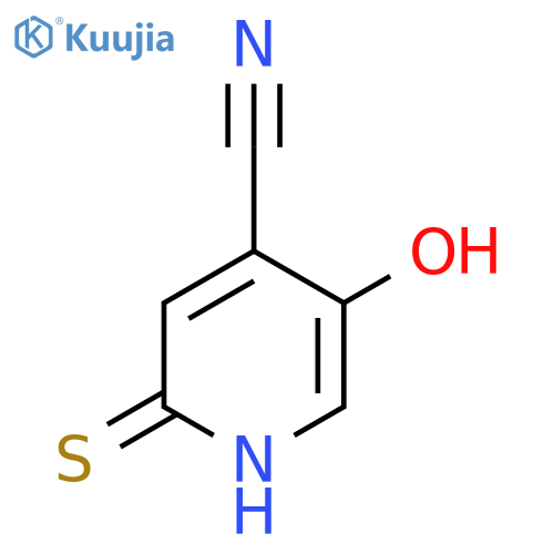5-Hydroxy-2-mercaptoisonicotinonitrile structure