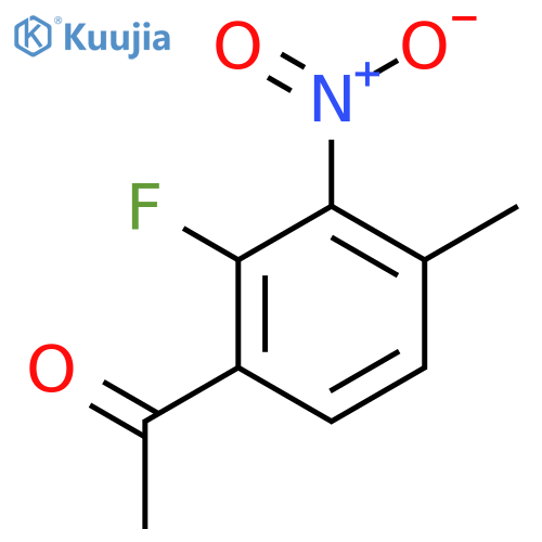 2'-Fluoro-4'-methyl-3'-nitroacetophenone structure