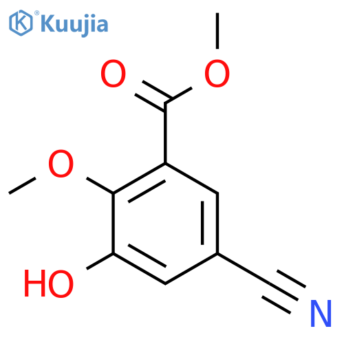 Methyl 5-cyano-3-hydroxy-2-methoxybenzoate structure