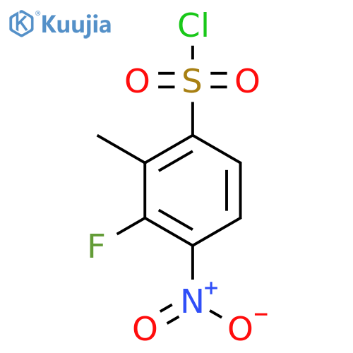 3-Fluoro-2-methyl-4-nitrobenzenesulfonyl chloride structure