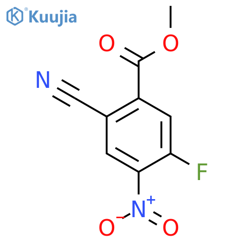 Methyl 2-cyano-5-fluoro-4-nitrobenzoate structure