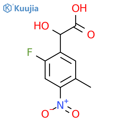 2-Fluoro-5-methyl-4-nitromandelic acid structure