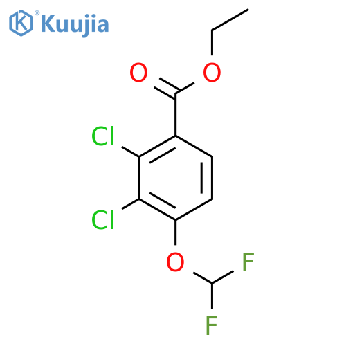 Ethyl 2,3-dichloro-4-(difluoromethoxy)benzoate structure