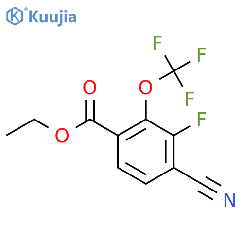 Ethyl 4-cyano-3-fluoro-2-(trifluoromethoxy)benzoate structure