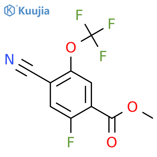 Methyl 4-cyano-2-fluoro-5-(trifluoromethoxy)benzoate structure