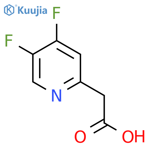 4,5-Difluoropyridine-2-acetic acid structure