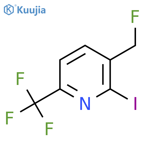 3-Fluoromethyl-2-iodo-6-(trifluoromethyl)pyridine structure