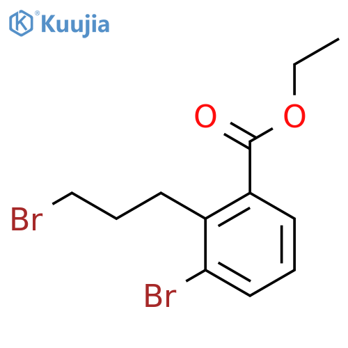 Ethyl 3-bromo-2-(3-bromopropyl)benzoate structure