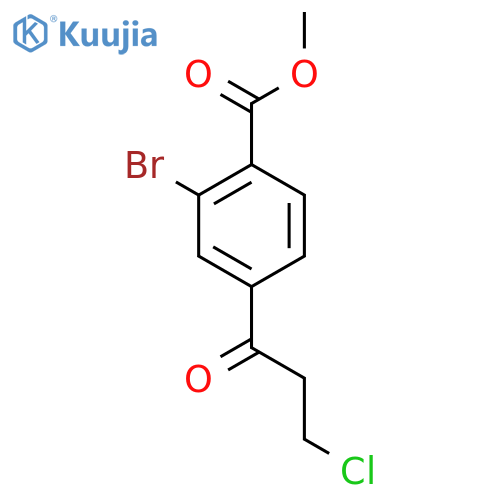 Methyl 2-bromo-4-(3-chloropropanoyl)benzoate structure
